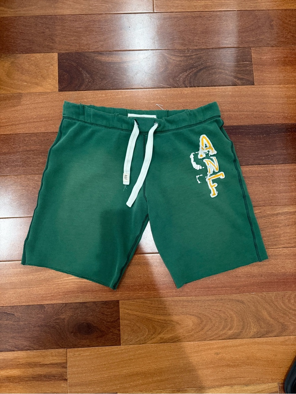 Abercrombie & Fitch green jogger shorts